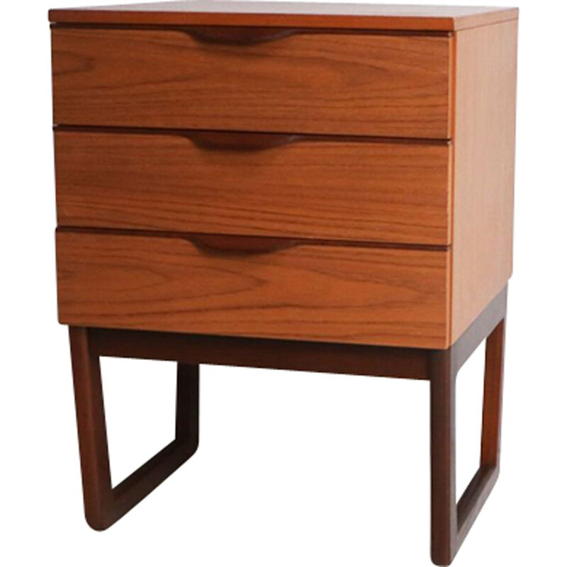 Vintage night stand in formica and teak from UK 1970