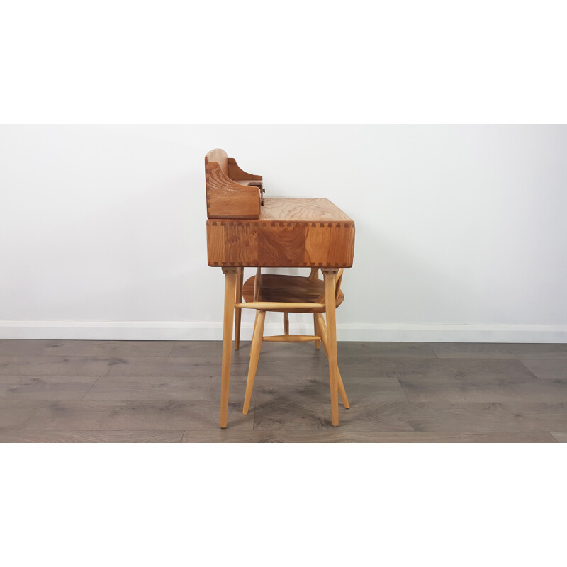 Vintage writing desk and chair by Lucian Ercolani for Ercol