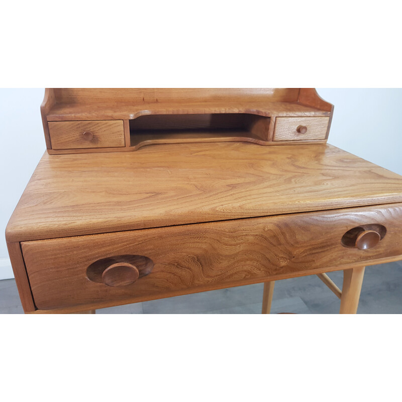 Vintage writing desk and chair by Lucian Ercolani for Ercol