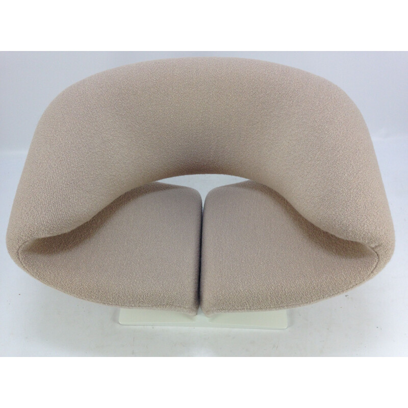 Vintage Ribbon armchair by Pierre Paulin for Artifort with Pierre Frey's wool