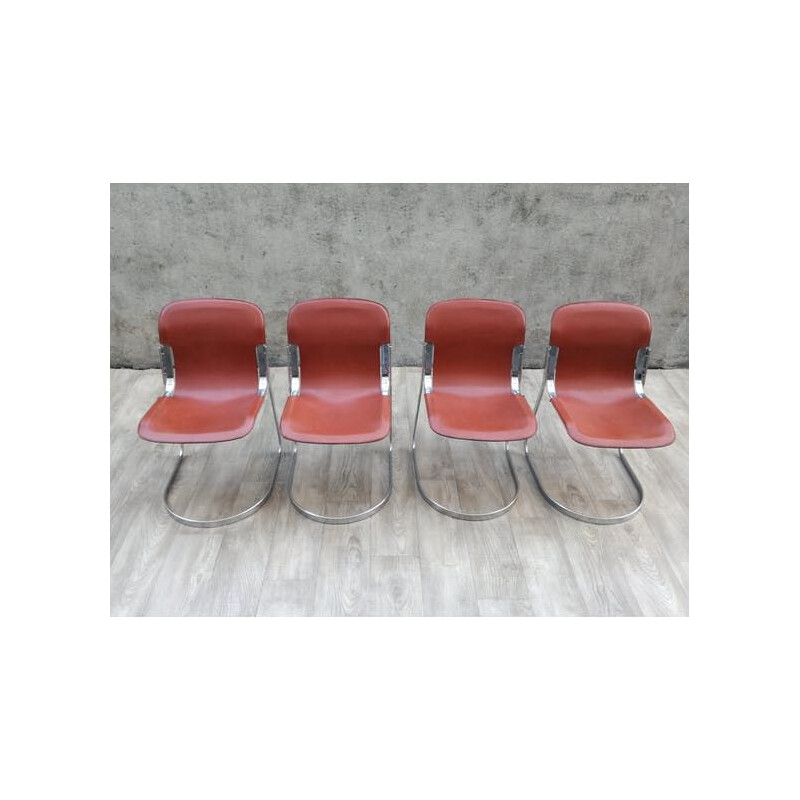 Set of 4 vintage chairs by Cidue, Italy