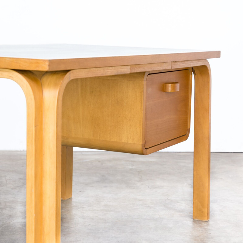 Vintage desk in plywood by Rud Thygesen & Johnny Sørensen for Magnus Olesen