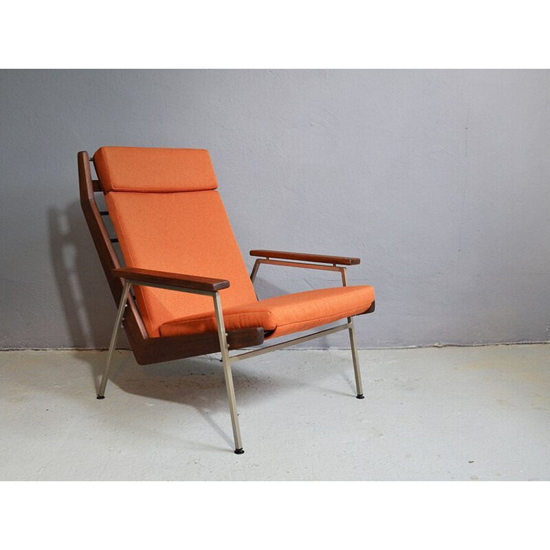 Vintage Lotus orange armchair by Rob Parry for Gelderland