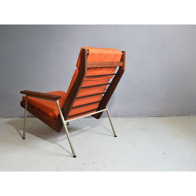 Vintage Lotus orange armchair by Rob Parry for Gelderland