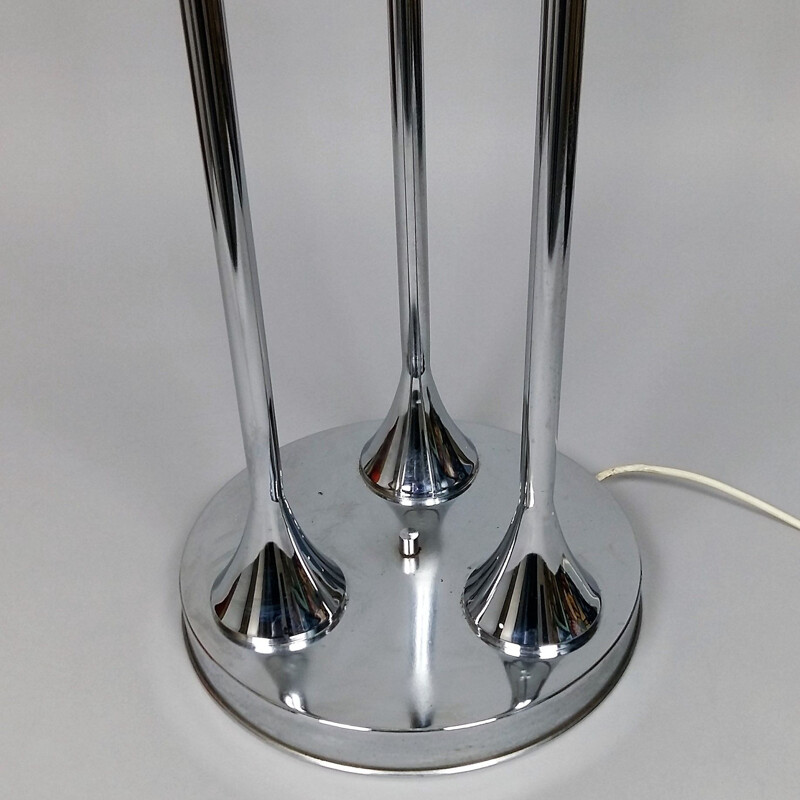 Vintage chromed floor lamp by Targetti Sankey