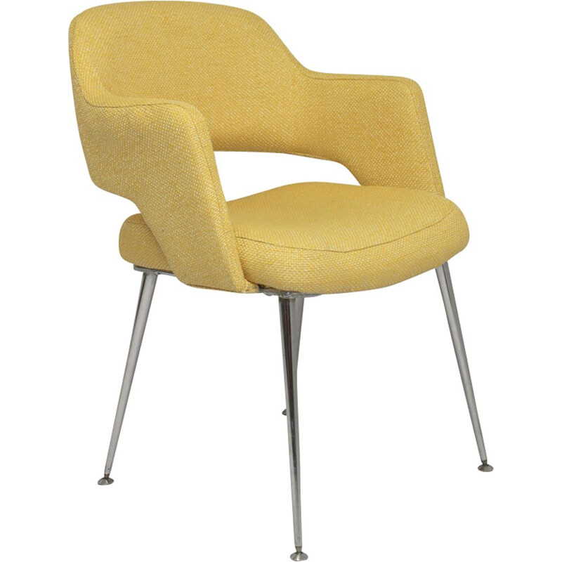 Vintage yellow armchair "Conference" 1960s