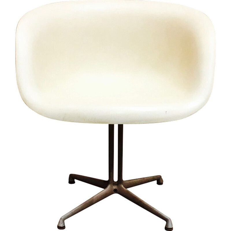 Vintage white chair "La Fonda" by Charles & Ray Eames for Herman Miller