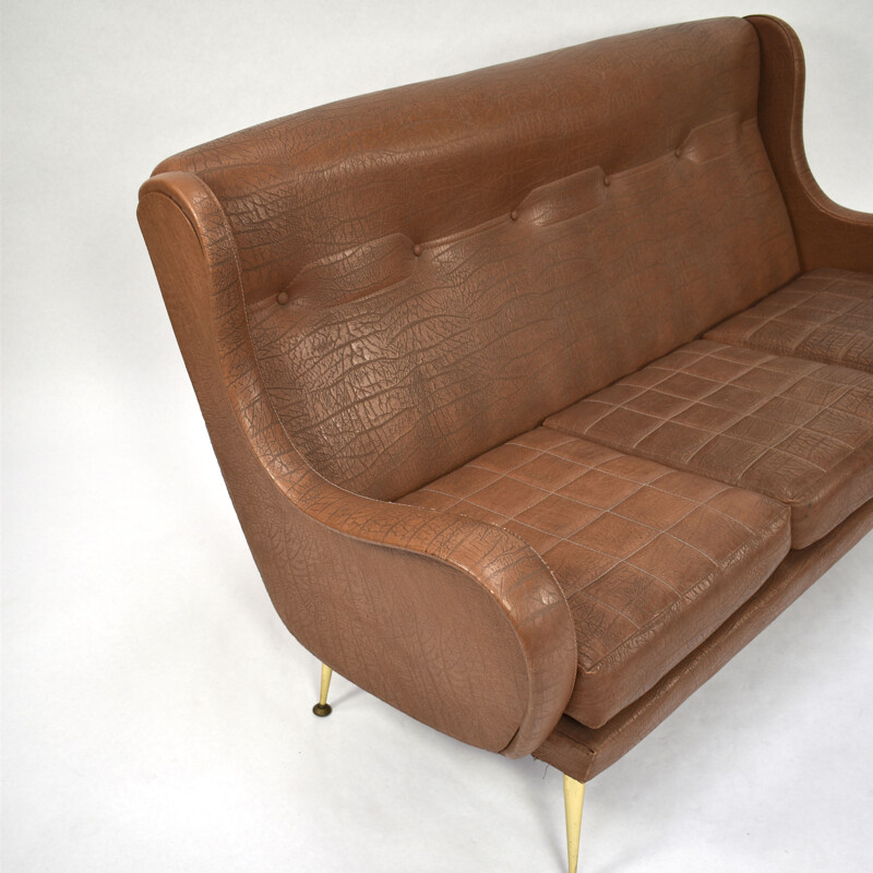 Vintage 3-seater sofa by Aldo Morbelli for ISA Bergamo