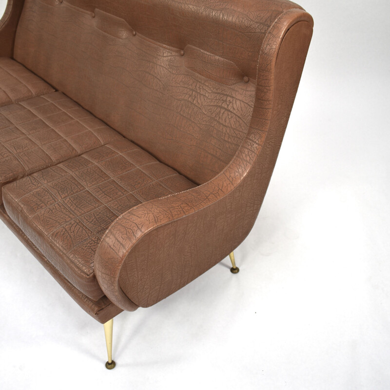 Vintage 3-seater sofa by Aldo Morbelli for ISA Bergamo