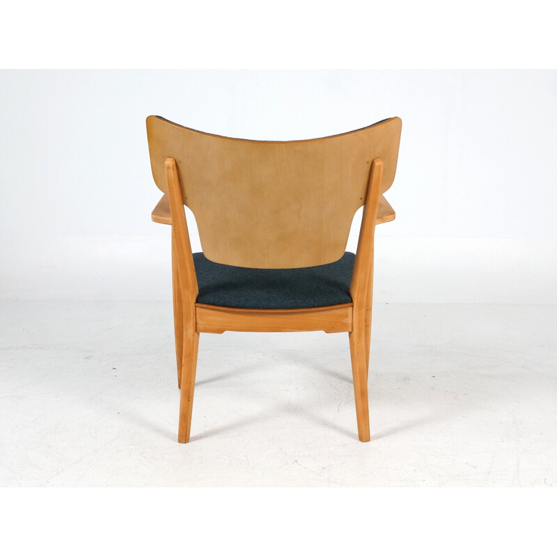 Portex armchair in beechwood and fabric, Peter HVIDT and Orla MOLGAARD NIELSEN - 1940s