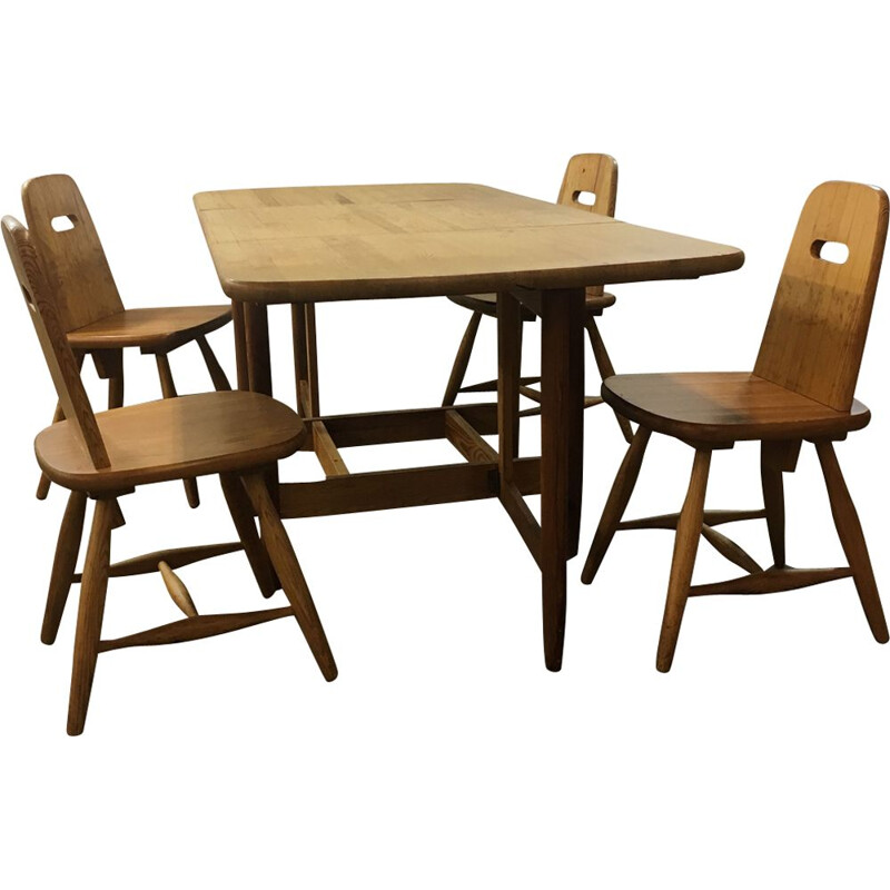 Vintage Finnish dining set by Eero Aarnio for Laukaan Puu