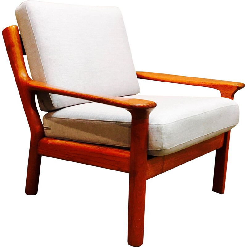 Vintage Scandinavian armchair in teak