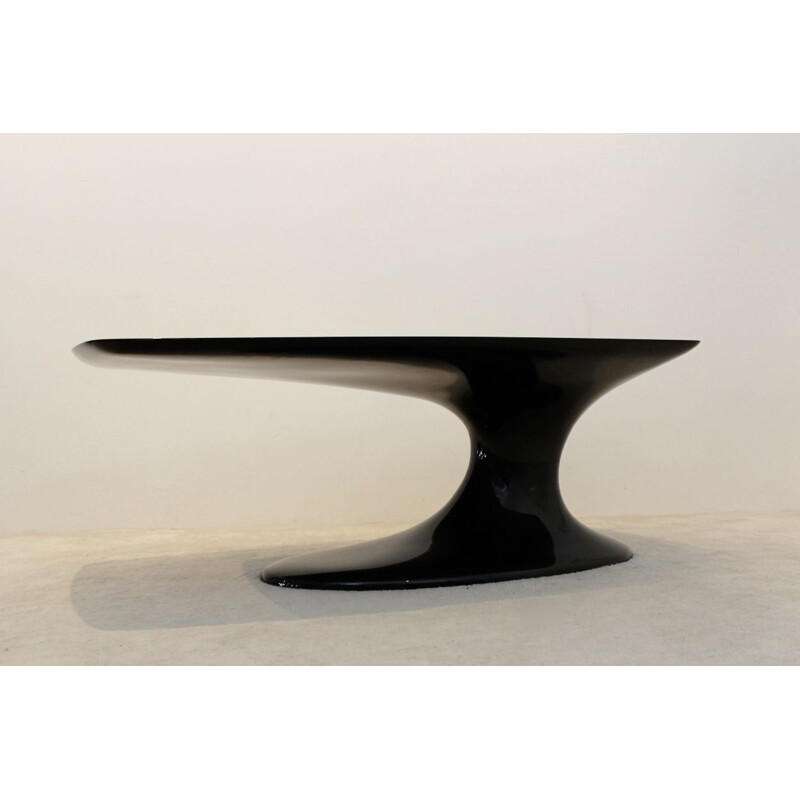 Vintage carbon fiber coffee table by Tunnel Modelsport, Czechoslovakia 1999