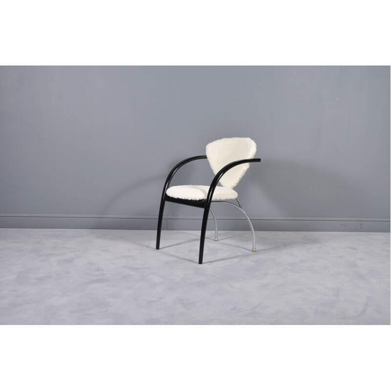 Set of 8 vintage dining chairs by Helmut Lübke for Lübke