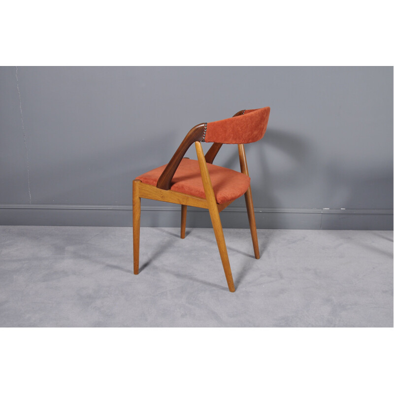 Suite de 4 chaises à repas vintage danoises modèle 31 en teck par Kai Kristiansen pour Scho Andersen