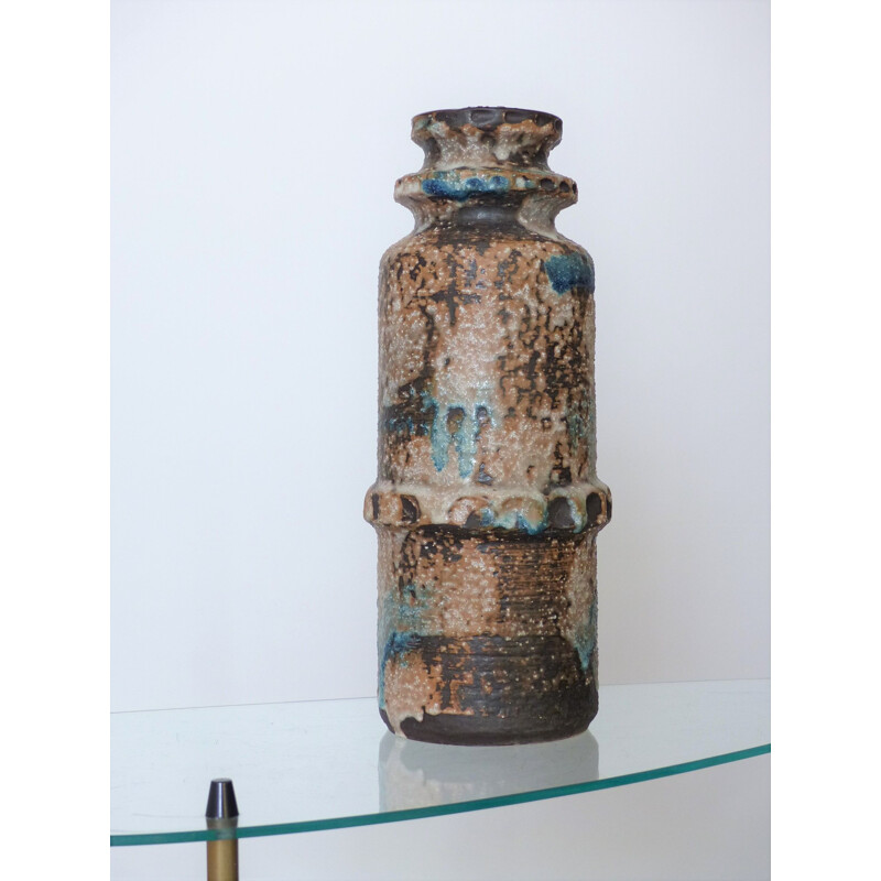 Big Brown vintage vase "7321-40" by Carstens