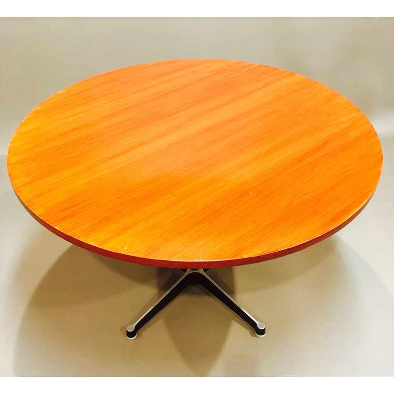 Vintage high teak table by Charles and Ray Eames for Herman Miller