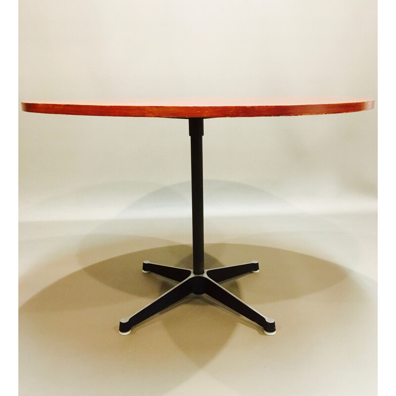 Table haute vintage en teck par Charles et Ray Eames pour Herman Miller