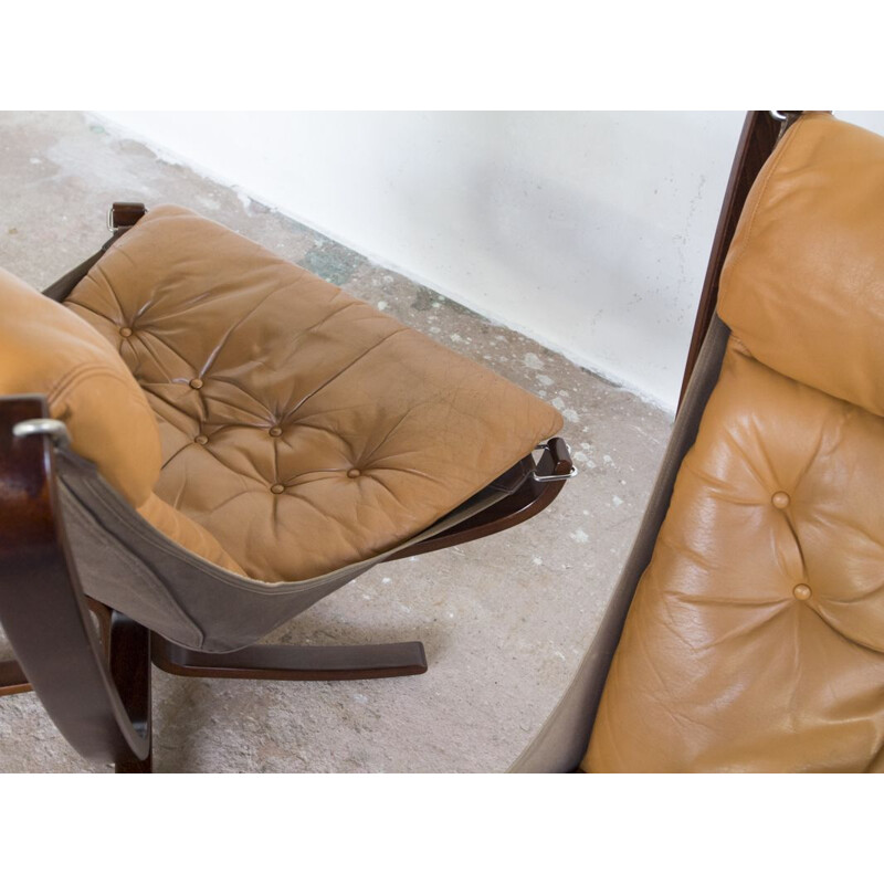 Suite de 2 fauteuils Falcon par Sigurd Resell pour Vatne Møbler