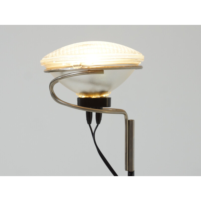 Toio floor lamp in chromium and lacquered metal, Achille CASTIGLIONI & Pier GIACOMO - 1980s