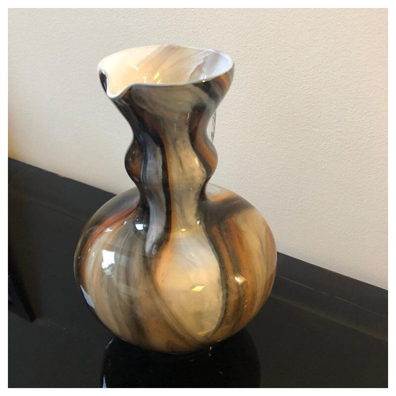 Vintage vase in Murano glass by Carlo Moretti