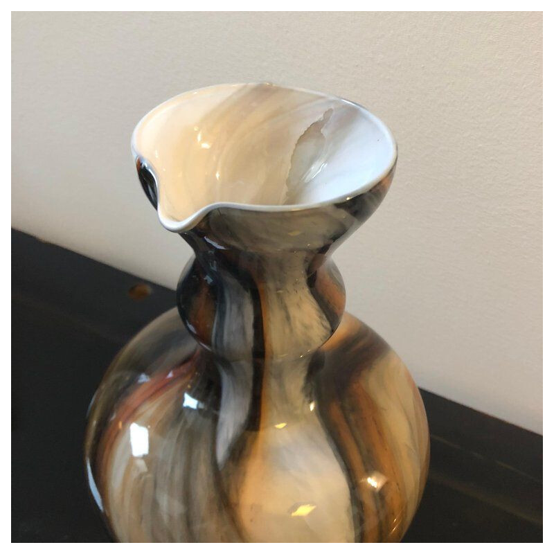 Vintage vase in Murano glass by Carlo Moretti