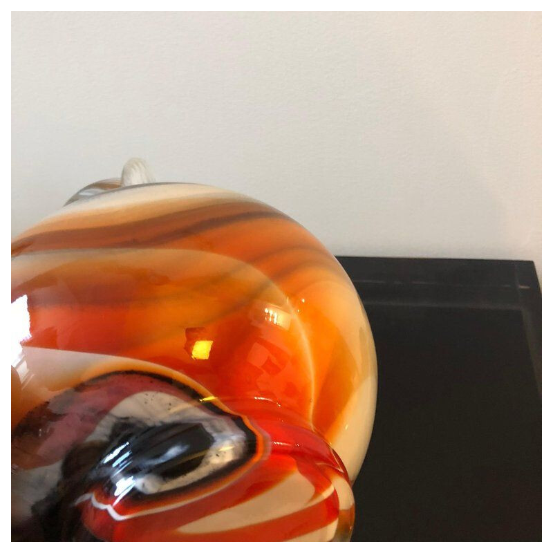 Vintage vase in Murano glass by Carlo Moretti