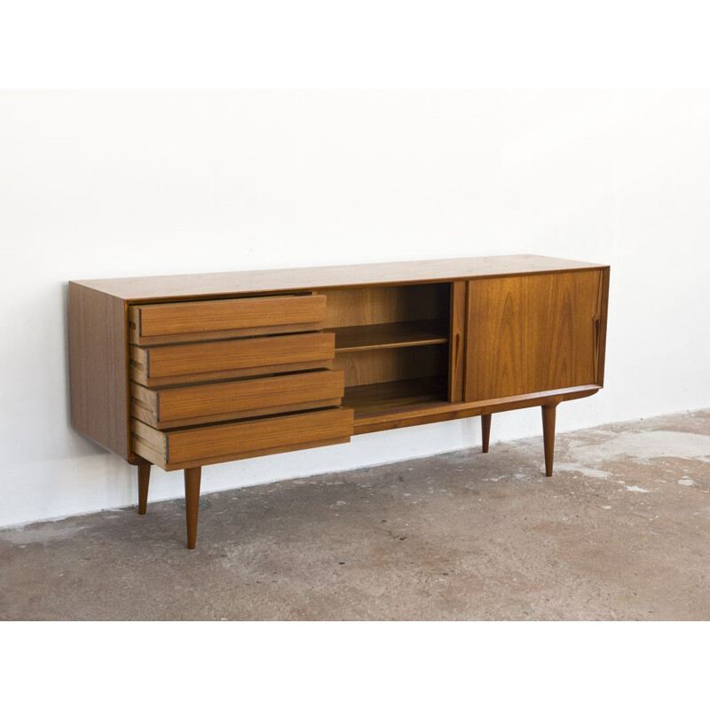 Vintage sideboard in teak Model 18 by Omann Jun 1960