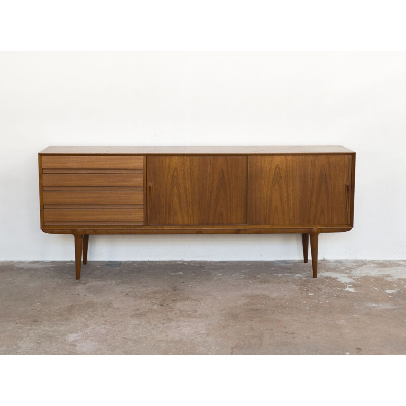 Vintage sideboard in teak Model 18 by Omann Jun 1960