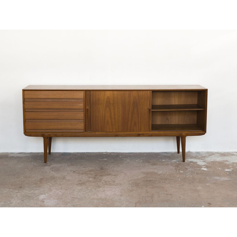 Vintage sideboard in teak Model 18 by Omann Jun 1960