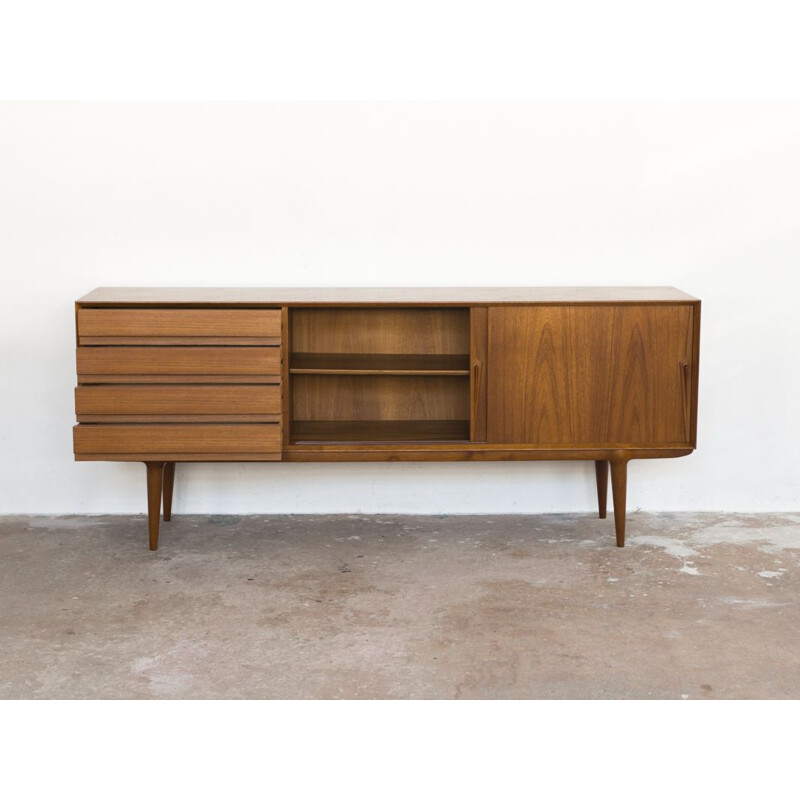 Vintage sideboard in teak Model 18 by Omann Jun 1960