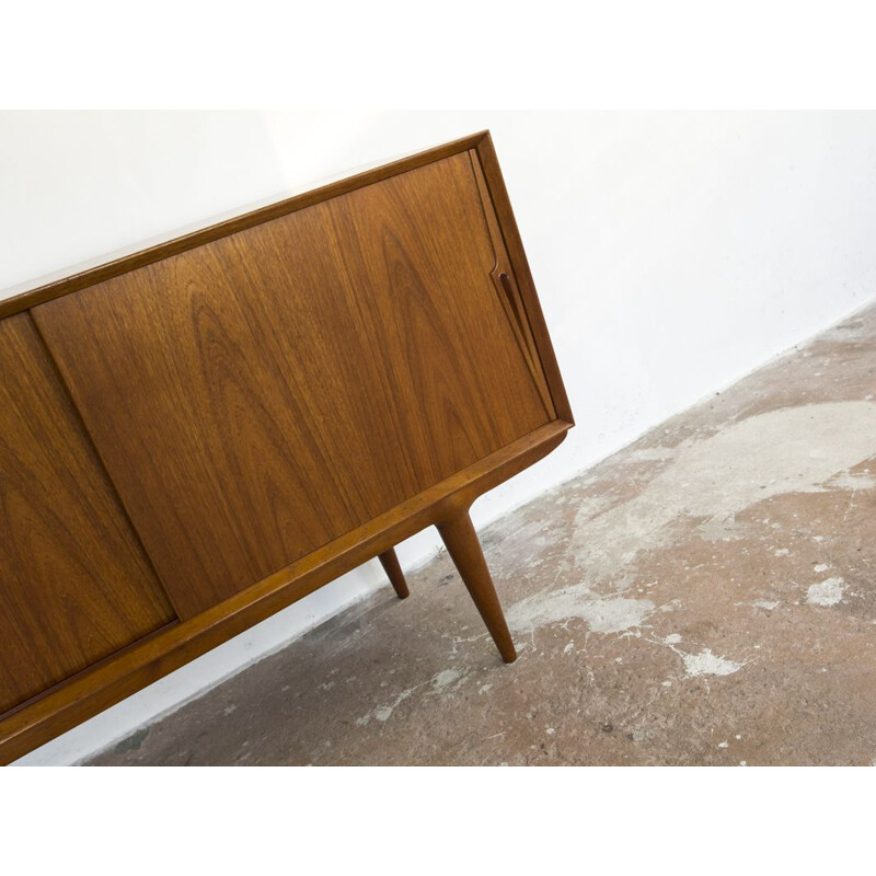 Vintage sideboard in teak Model 18 by Omann Jun 1960