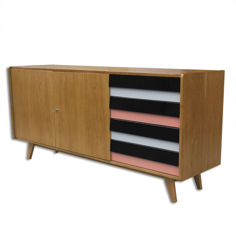 Vintage Model U-460 Sideboard by Jiří Jiroutek for Interier Praha 1960s 