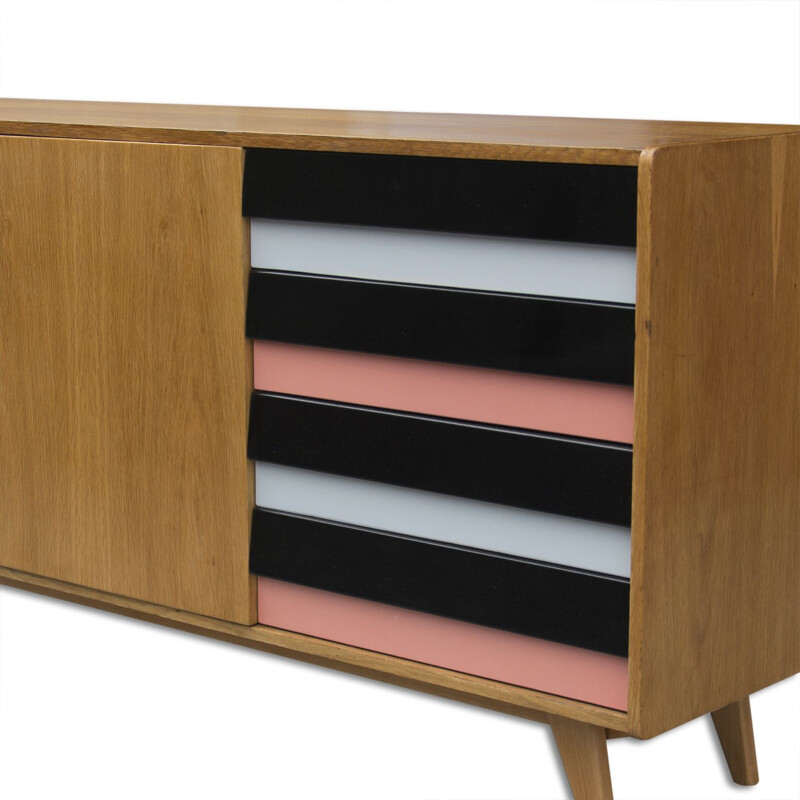 Vintage Model U-460 Sideboard by Jiří Jiroutek for Interier Praha 1960s 