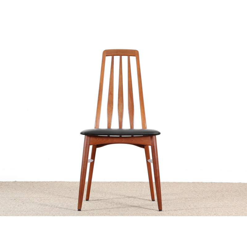 Set of 4 Scandinavian teak chairs model Eva