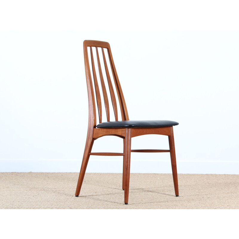 Set of 4 Scandinavian teak chairs model Eva