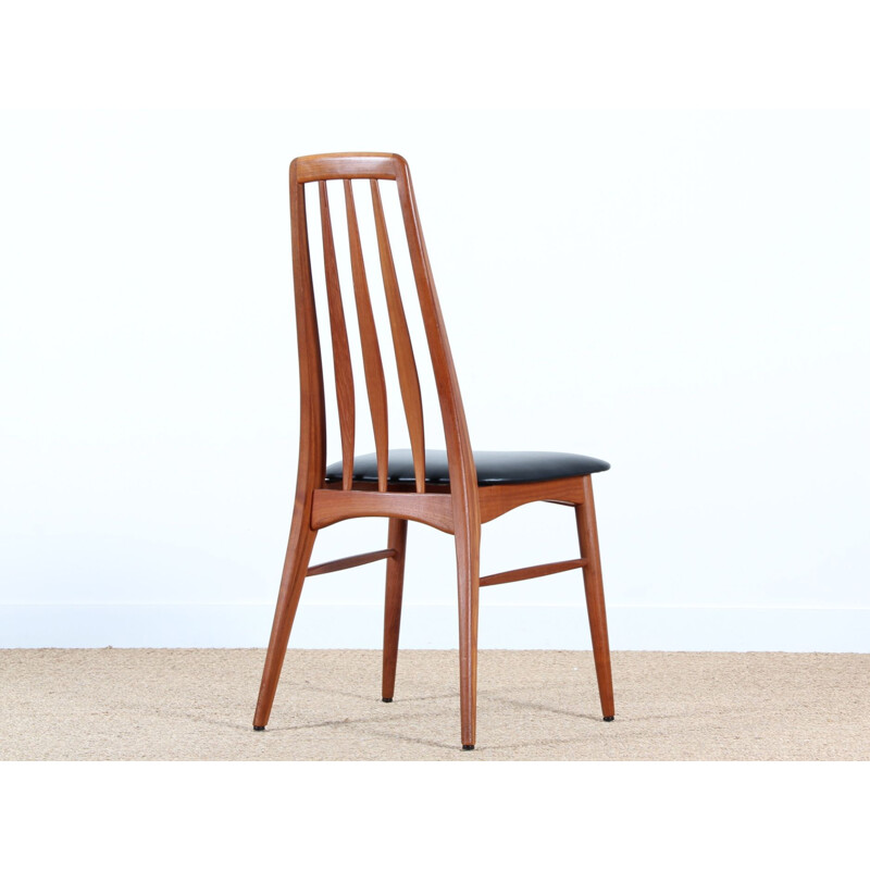 Set of 4 Scandinavian teak chairs model Eva