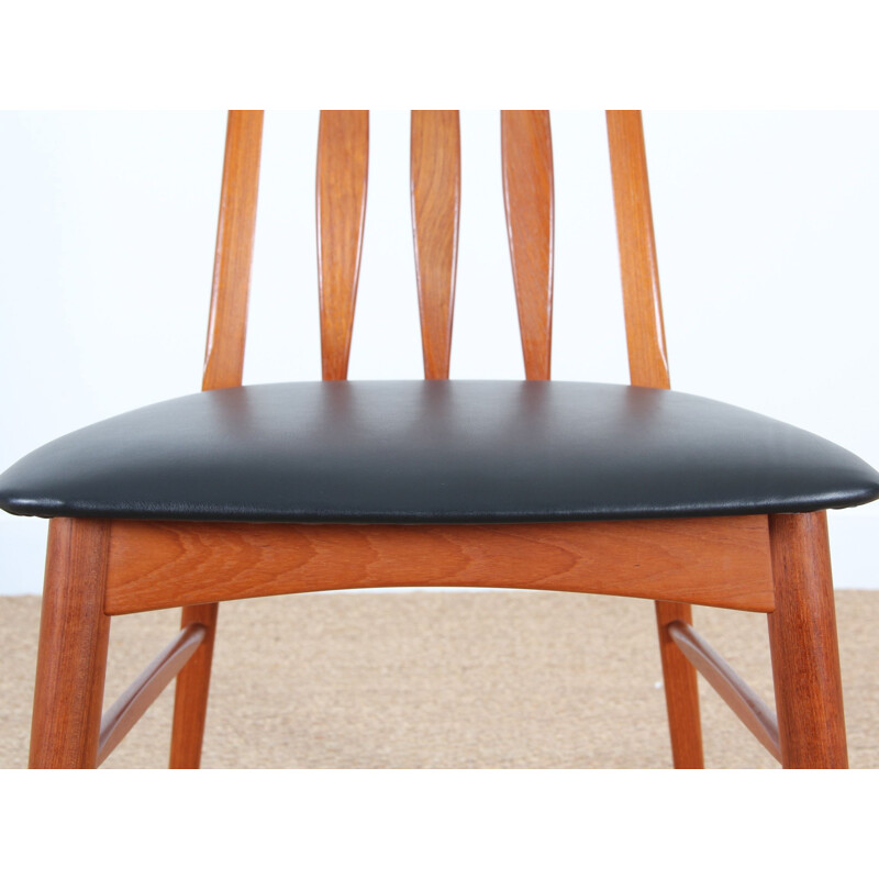 Set of 4 Scandinavian teak chairs model Eva