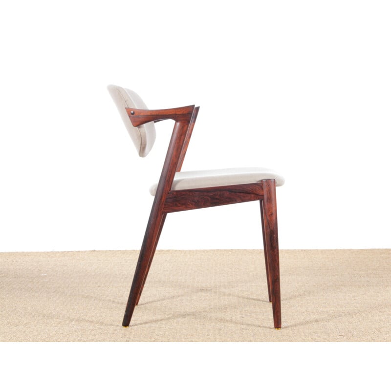 Suite de 8 chaises en chêne, modèle 42, Kai Kristiansen