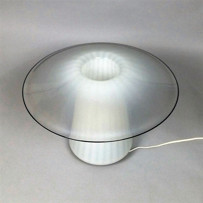 Lampe de table vintage en verre de Murano 1970