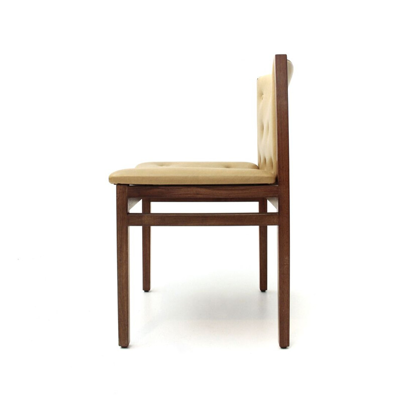 Set of 6 vintage dining chairs by Tito Agnoli for La Linea 1960
