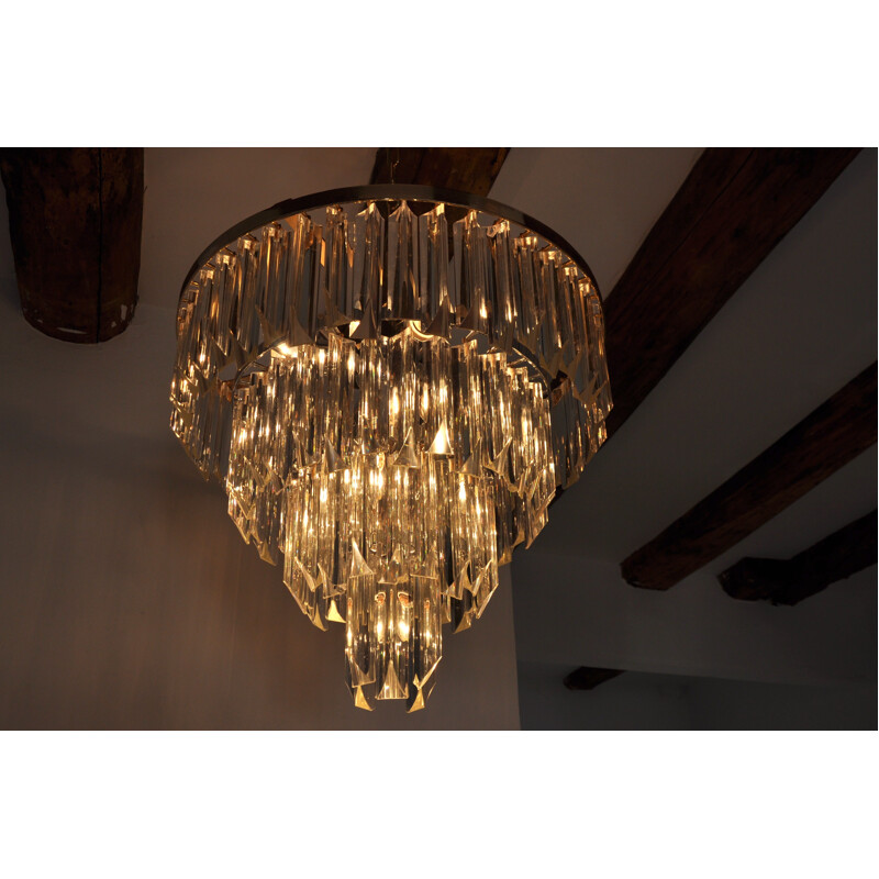 Vintage murano glass chandelier by Paolo Venini