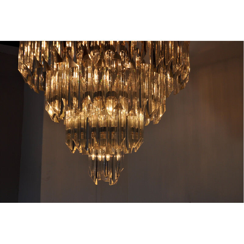 Vintage murano glass chandelier by Paolo Venini