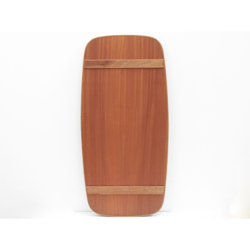 Scandinavian teak wall mirror