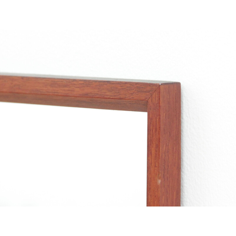 Specchio da parete scandinavo in teak