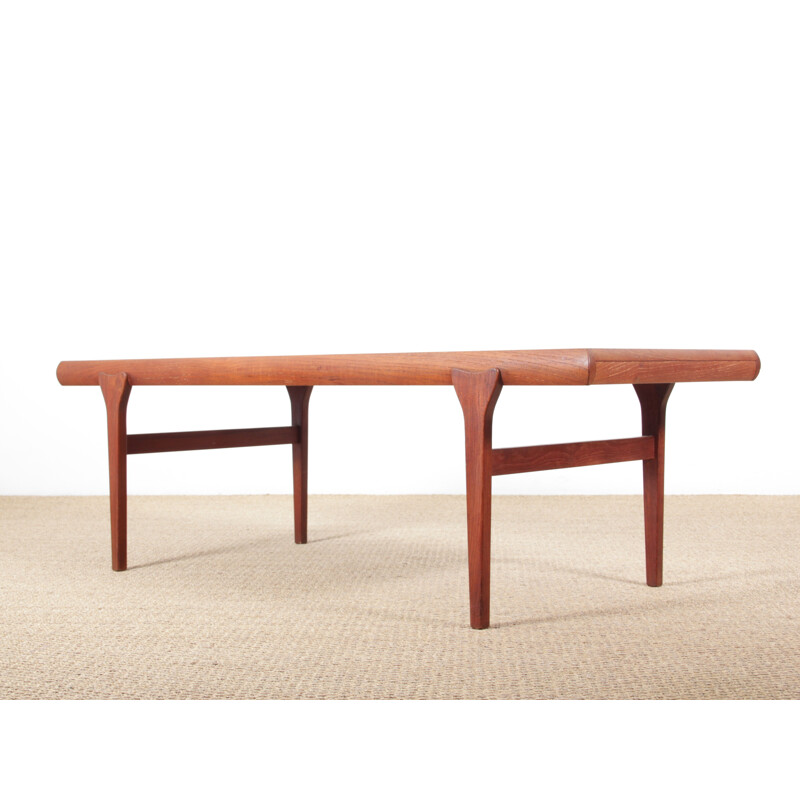 Vintage Scandinavian coffee table in teak by Johannes Andersen