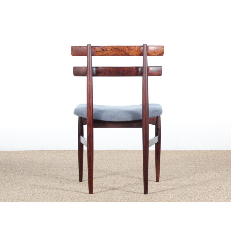 6 Scandinavian chairs Rio rosewood, Poul Hundevad