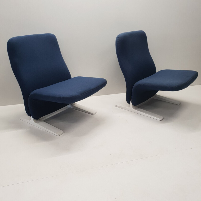 Set of 2 vintage armchairs "Concorde F780" by Pierre Paulin for Artifort