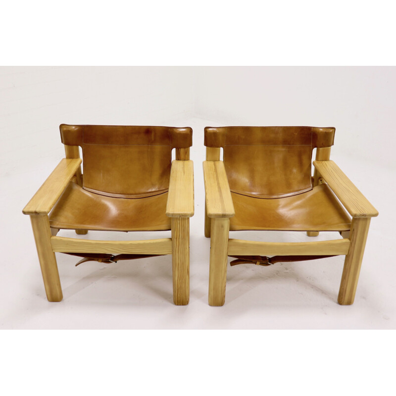 Suite de 2 fauteuils vintage "Safari" par Karin Mobring