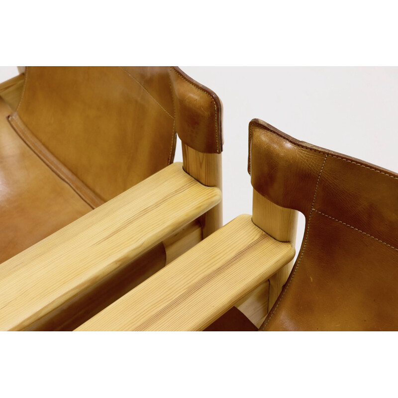Suite de 2 fauteuils vintage "Safari" par Karin Mobring